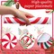 60 Pcs Disposable Christmas Candy Placemats 12 Inch Christmas Red Green Sweets Paper Round Placemats Table Mats Candy Canes for Xmas Party Home Decorations Kitchen Dining Table